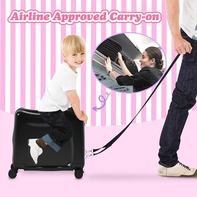 smilesun 20" Ride-On Travel Suitcase - Image 8