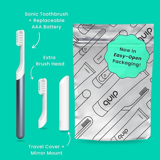 Quip Metal Sonic Toothbrush, Electric Toothbrush - Image 2
