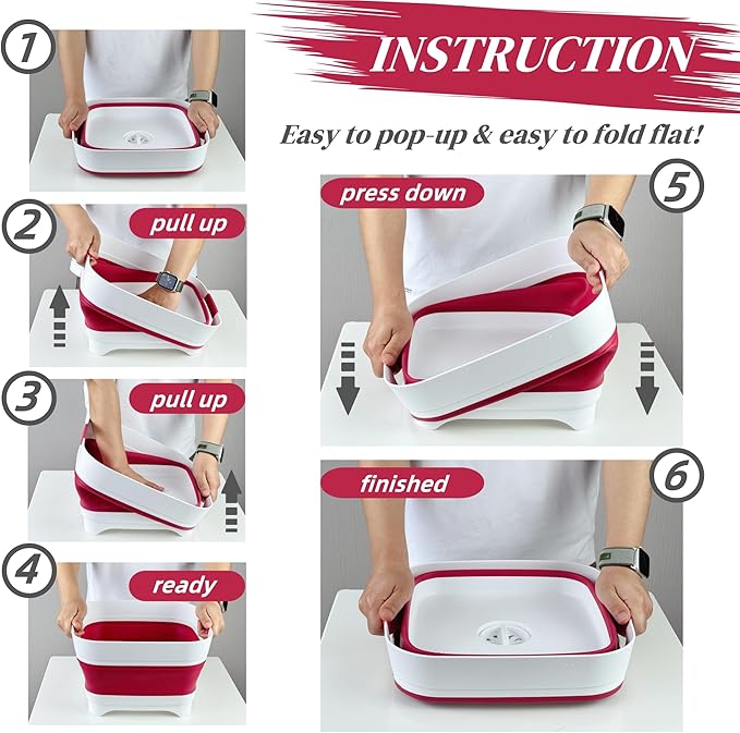 Collapsible Dish Basin, Wash Basin - Image 2