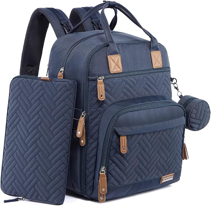 iniuniu Diaper Bag Backpack, 4 in 1 kit Large Unisex Baby Bags by iniuniu