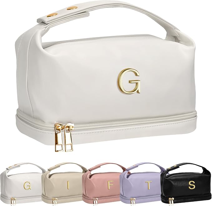 Gifts for Teen Girls, Initial Makeup Bag, Personalized Bags by Vogewood