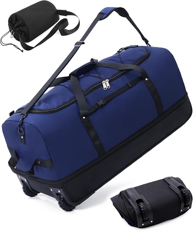 CONTAIL 32”110L Expandable 140L Rolling Duffle Bag by CONTAIL