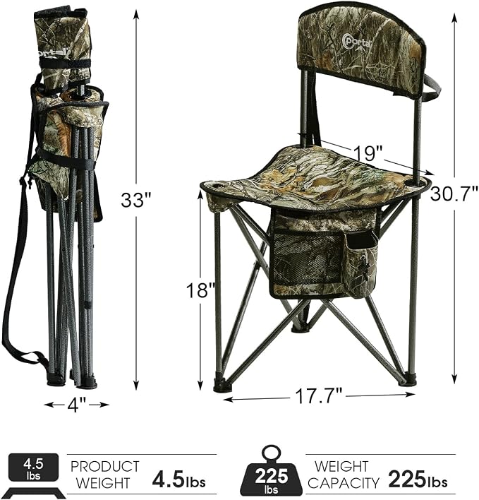 PORTAL Extra Large Quick Folding Tripod Stool - Image 3
