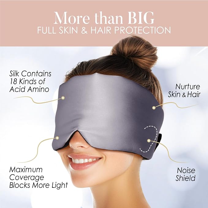 LULUSILK Reversible Mulberry Silk Sleep Mask - Image 5