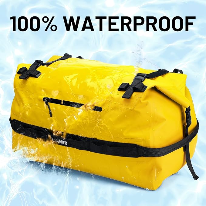 MIER Large Waterproof Duffel Bag Rolltop Dry Backpack Duffle Bags - Image 2