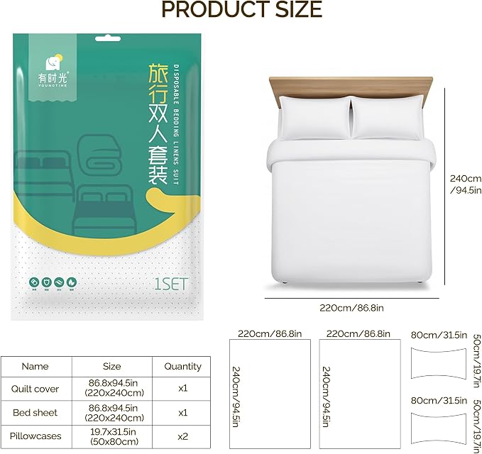 YOUNGTIME Disposable Bed Sheets - Image 2
