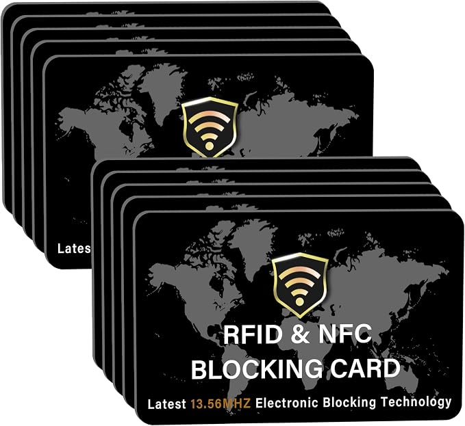 SaiTech IT 10 Pack RFID Blocking Card NFC Contactless Debit/Credit Card ATM by SaiTechIT