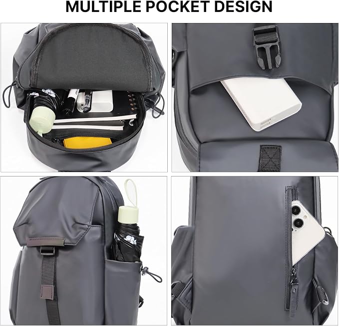 Crossbody Messenger Bag for Women Men Travel Backpack Convertibale Sling Bag - Image 5