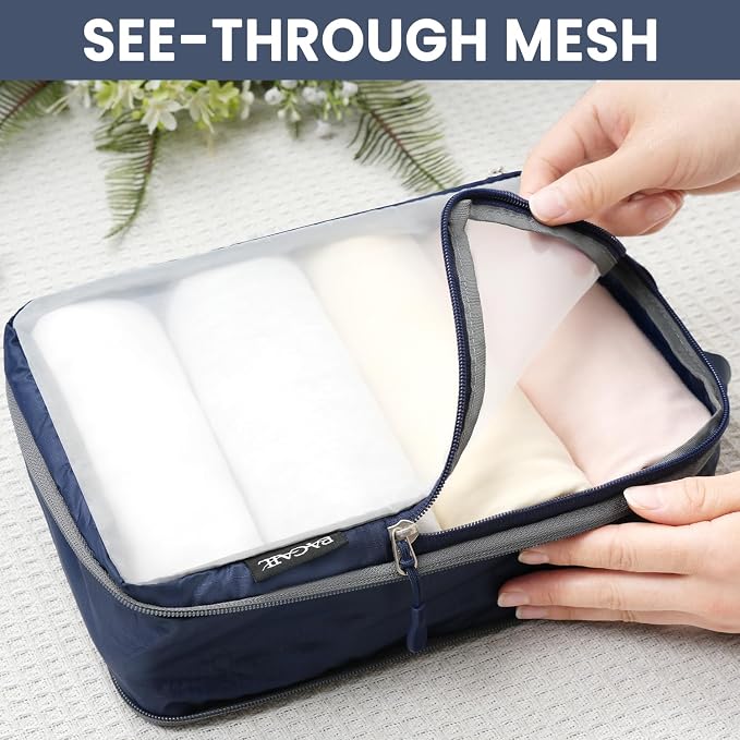 BAGAIL 6 Set Ultralight Compression Packing Cubes Packing Organizer - Image 3