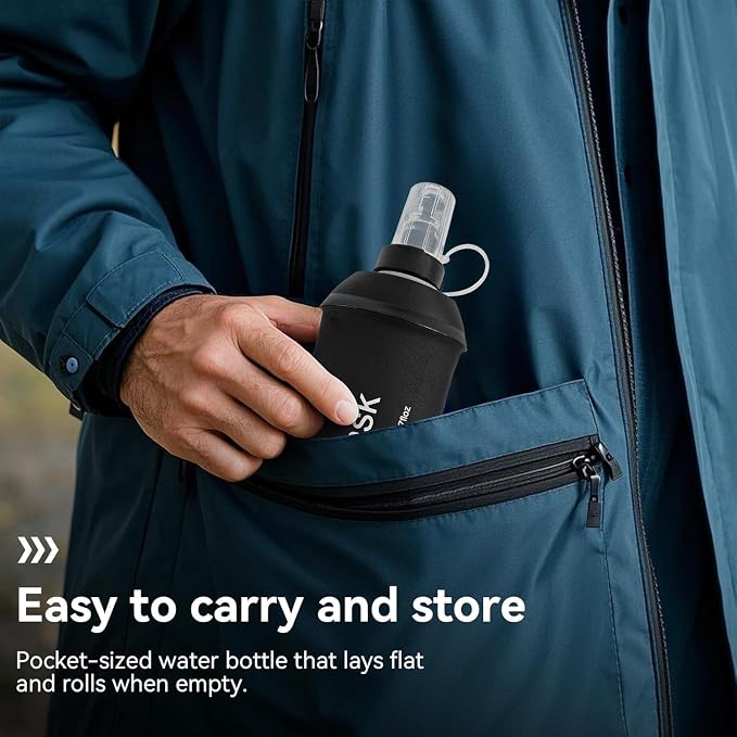 AXEN Soft Flask TPU Foldable Running Hydration Flask, Soft Collapsible Water - Image 4