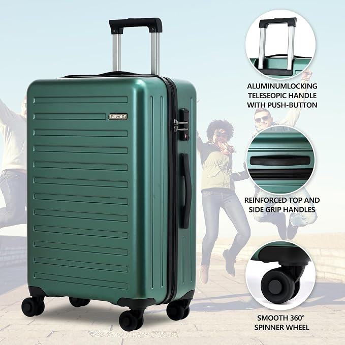 TydeCkare 2pcs 20/28" Luggage Set Lightweight HardShell, Only 20 Inch Carry On - Image 8