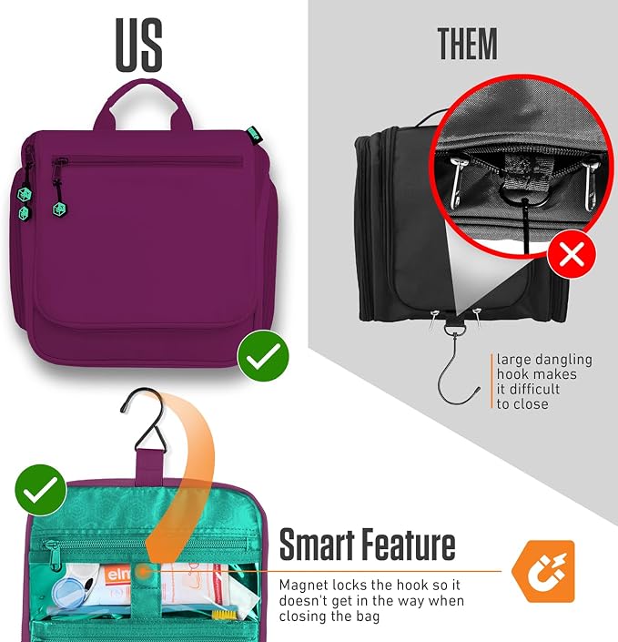 VENTURE 4TH Hanging Travel Toiletry Bag - Image 6