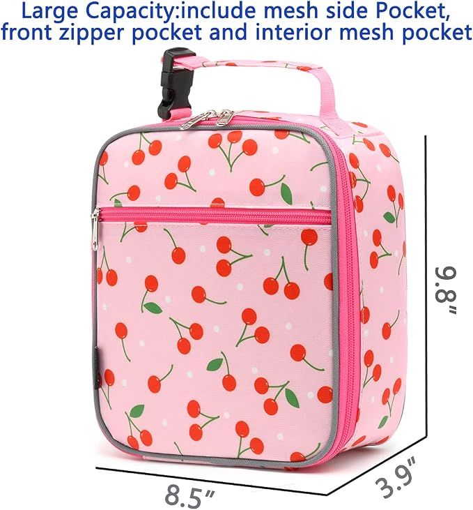 FlowFly Kids Lunch box Insulated Soft Bag Mini Cooler Back to School Thermal - Image 3