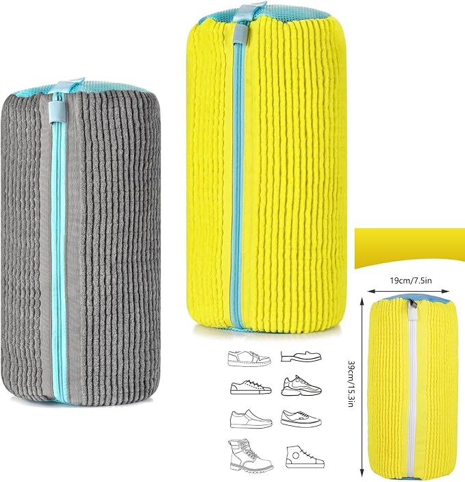 Shoe Cleaning Bags2-Pack Shoe Washing Machine Bags - Image 2