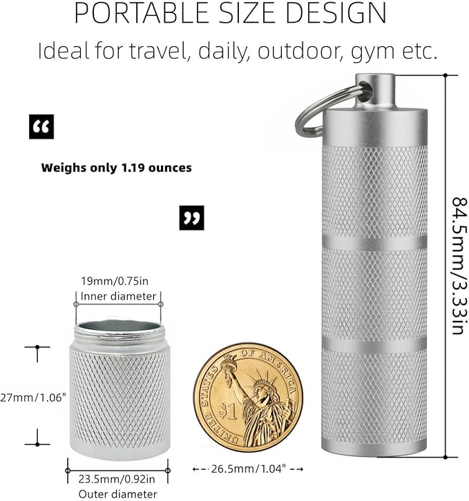 Waterproof Keychain Pill Holder - Image 3
