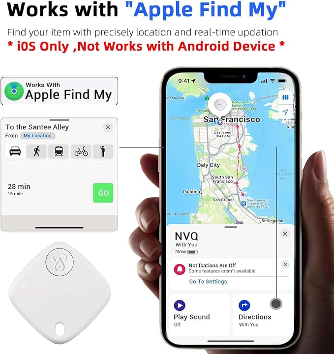 Bluetooth Tracker Keys Finder and Item Locator; Up to 200 ft Find Nearby - Image 2