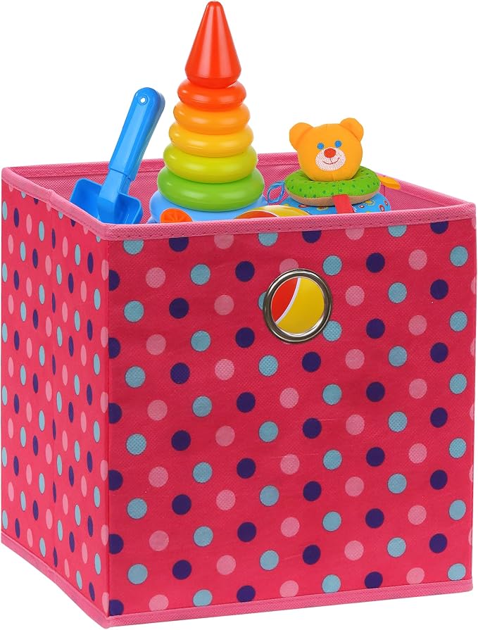SIMPLE HOUSEWARE 10-Inch Collapsible Fabric Cube Storage Bin - Image 7