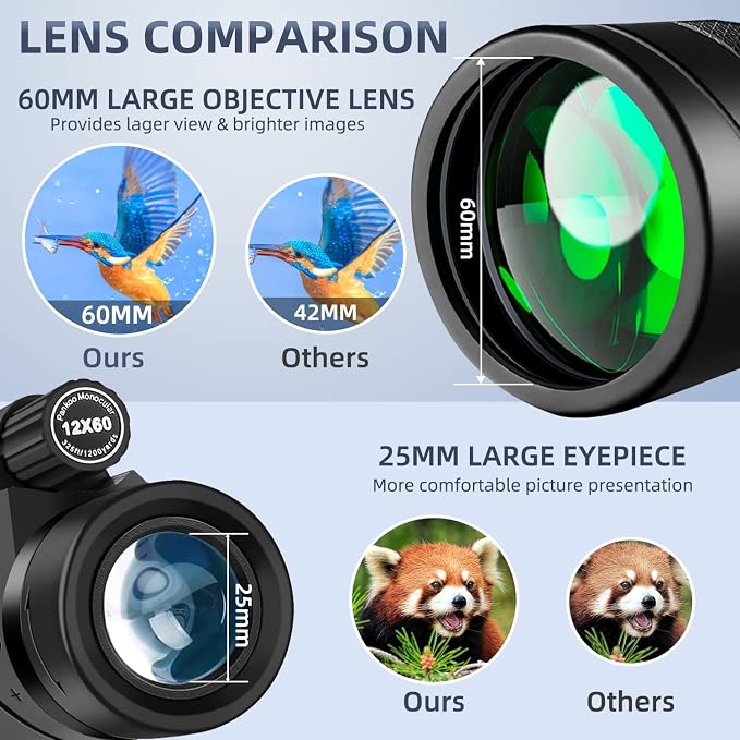 12x60 Monocular Telescope High Powered - Image 2