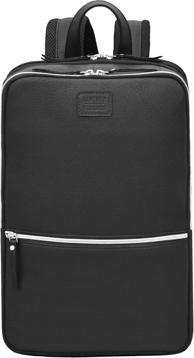 LEATHER VILLAGE Leather Laptop Backpack - Image 2