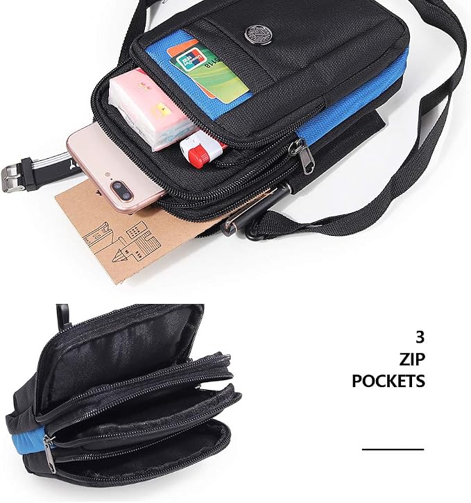 Water-Resistant Oxford Fabric Multifunction Smart Phone Bag /Case, One Shoulder - Image 5