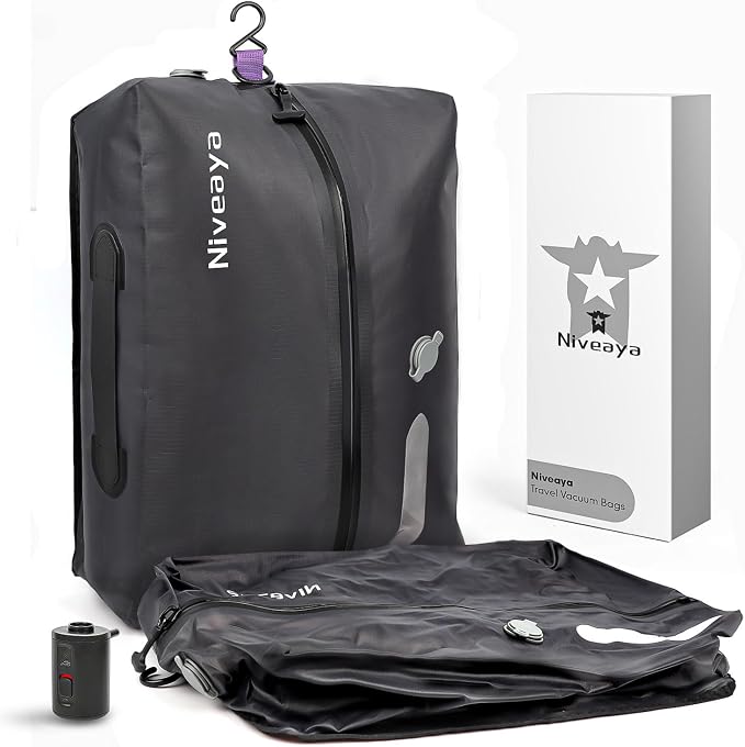 Niveaya Vacuum Bags for Travel by Niveaya