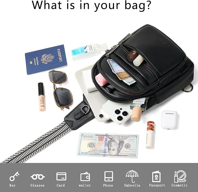 Sling Bag for Women Cross Body Bags Fanny Packs Shoulder Bag Sling Backpack - Image 8