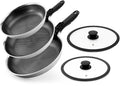 ROYDX Hybrid Nonstick 7-Piece Fry Pan Set, 10 and 12-Inch Frying Pans by RDROYDX