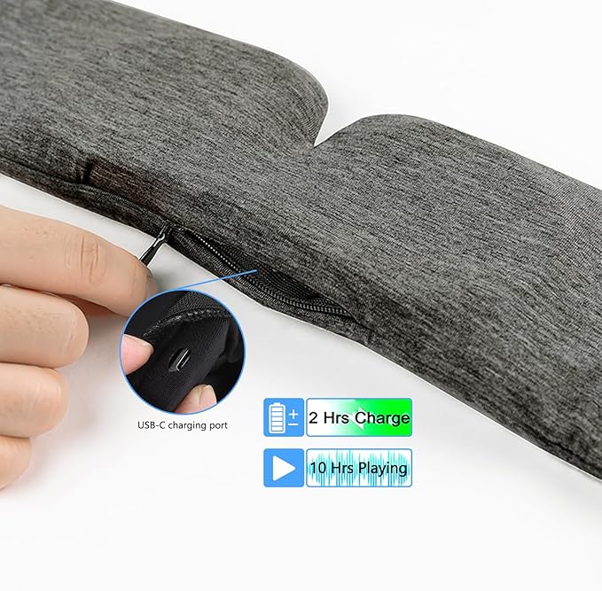 ALASKA BEAR Headphone Cotton Headband Bluetooth 5.2 HD Stereo Noise Reduction - Image 6