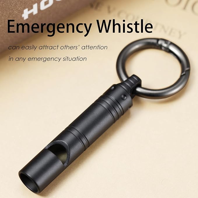 Whistle Emergency, Titanium Loud Whistle up to 120db, Emergency Survival - Image 2