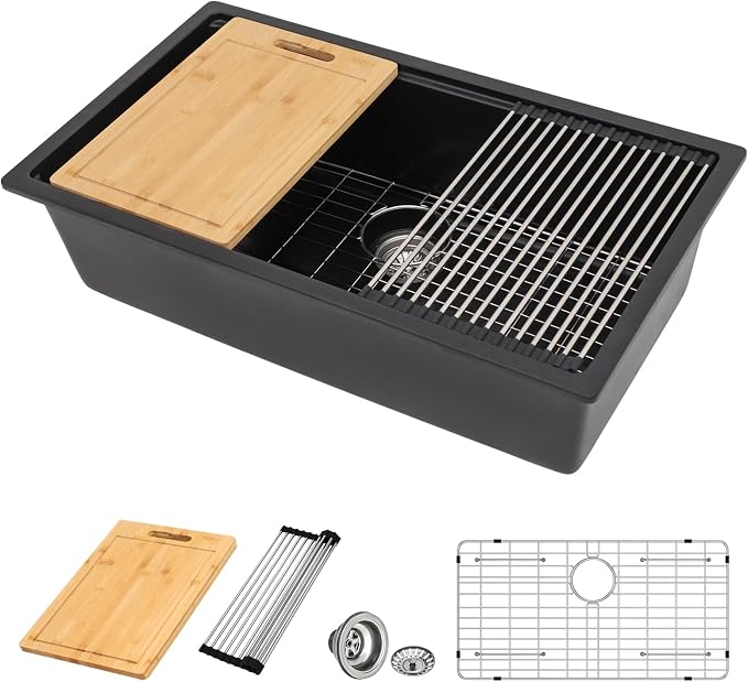 30 Granite Composite Kitchen Sink by DONSDEY
