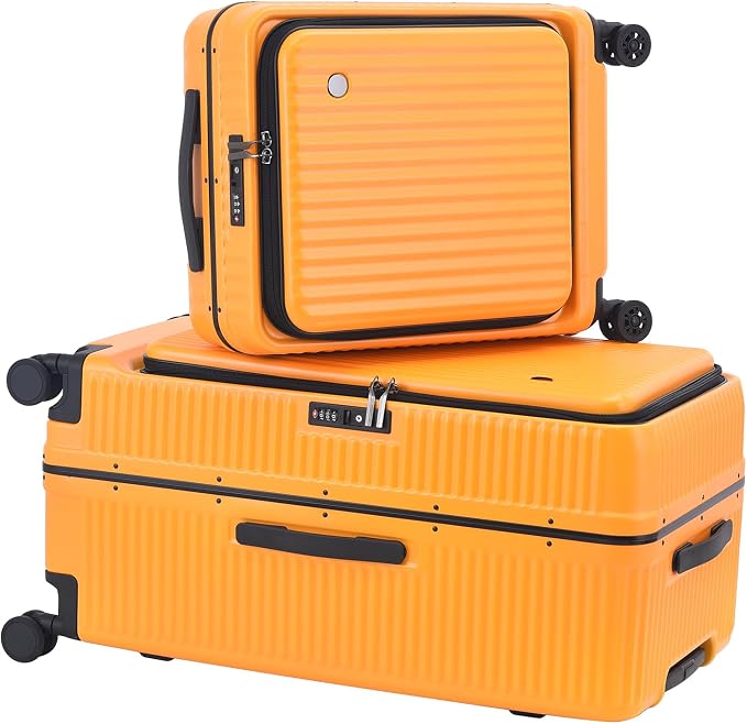 2 pieces 20/29 Aluminum Frame Carry On and Checked Luggage Set by Kaleenie
