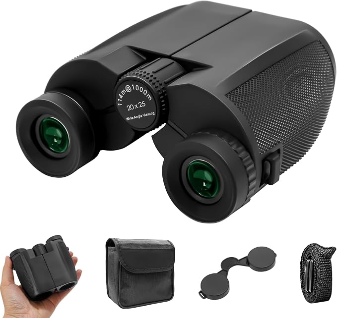 20x25 Binoculars for Adults & Kids, High Power Easy Focus, Waterproof Compact by Unknown