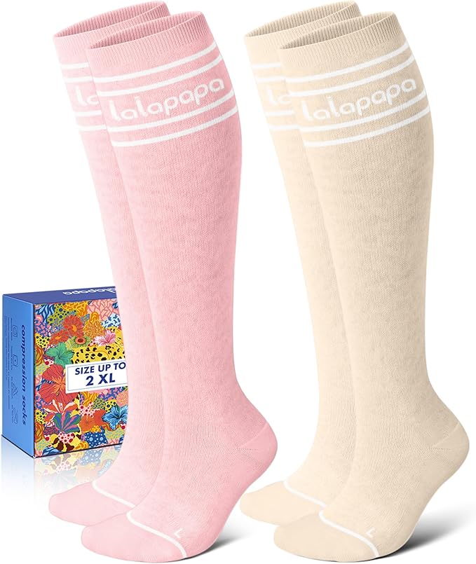 Thick Soft Cotton Compression Socks by Lalapapa