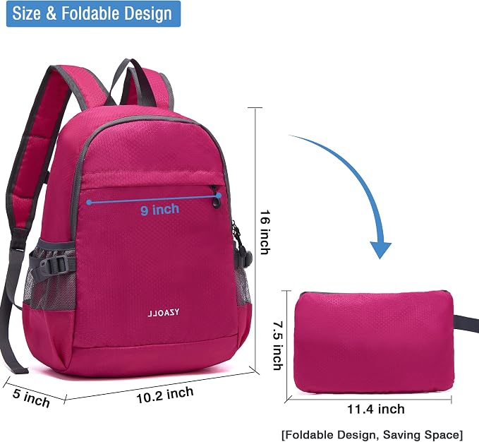 YZAOLL Small Lightweight Packable Hiking Backpack, 20L Hiking Backpack Day Pack - Image 3