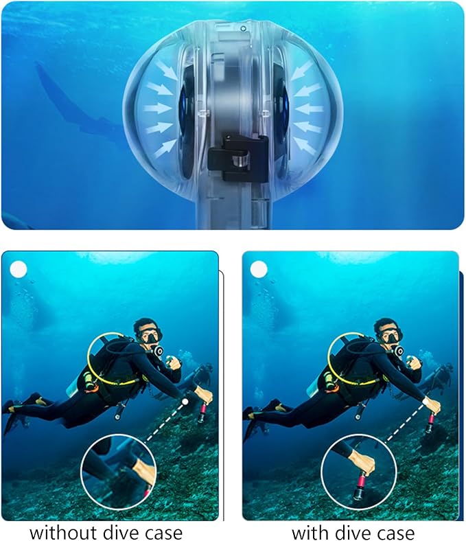 Invisible Dive Case Compatible for Insta360 X4 Dive Housing Case 50m 164ft - Image 8