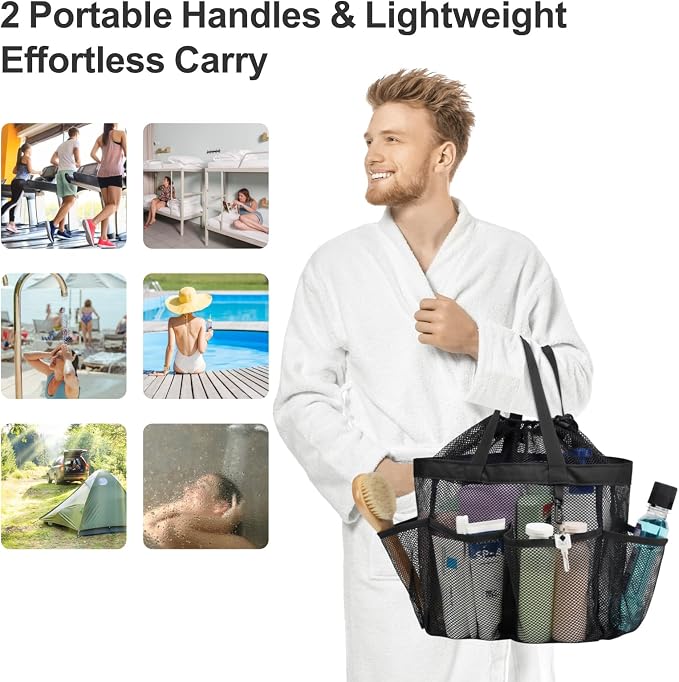 F-color Mesh Shower Caddy Portable - Image 8