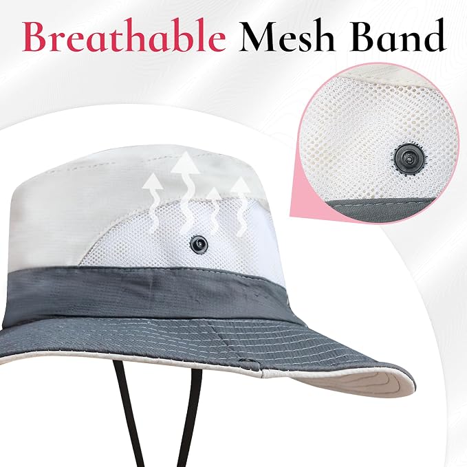 NPQQUAN Ponytail Sun Bucket Hats - Image 4