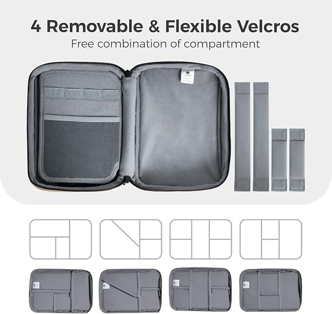 pack all Electronic Organizer Plus, Larger Capcity Cable Organizer Bag - Image 5