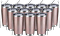 MEWAY 20oz Tumbler 12 Pack Double Wall Vacuum Insulated Travel Mug Bulk by MEWAY