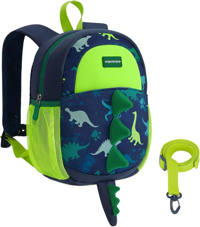 mommore Toddler Backpack for Boys 2-4 Small Cute Dinosaur Backpack by mommore