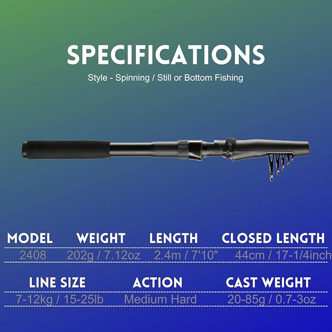 Whistytwig Telescopic Fishing Rod - Image 4