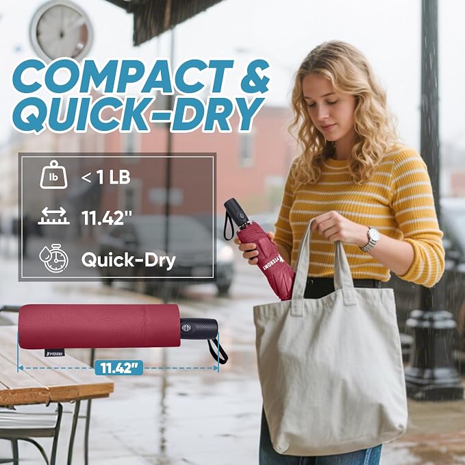 PTEROMY Windproof Compact Travel Umbrellas - Image 4