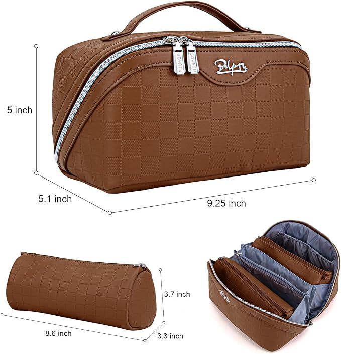 Travel Makeup Bag Organizer Cosmetic Bag: 3 Pcs Set Make up Bags - Image 8