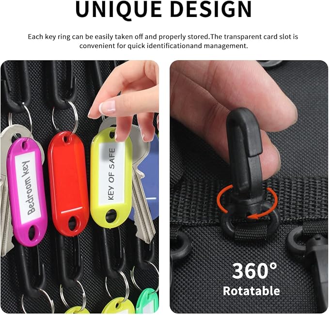 Sdstone Portable Zippered Key Organizer, Fireproof and Waterproof Key Case - Image 5