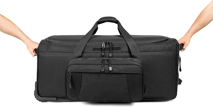 Mountain Land 120L Tactical Duffle Bag Rolling Duffle Bag - Image 3
