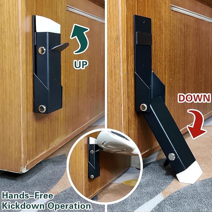 Door Stoppers 2 Pack, Self Adhesive Door Holder, No Drilling Door Stopper - Image 2