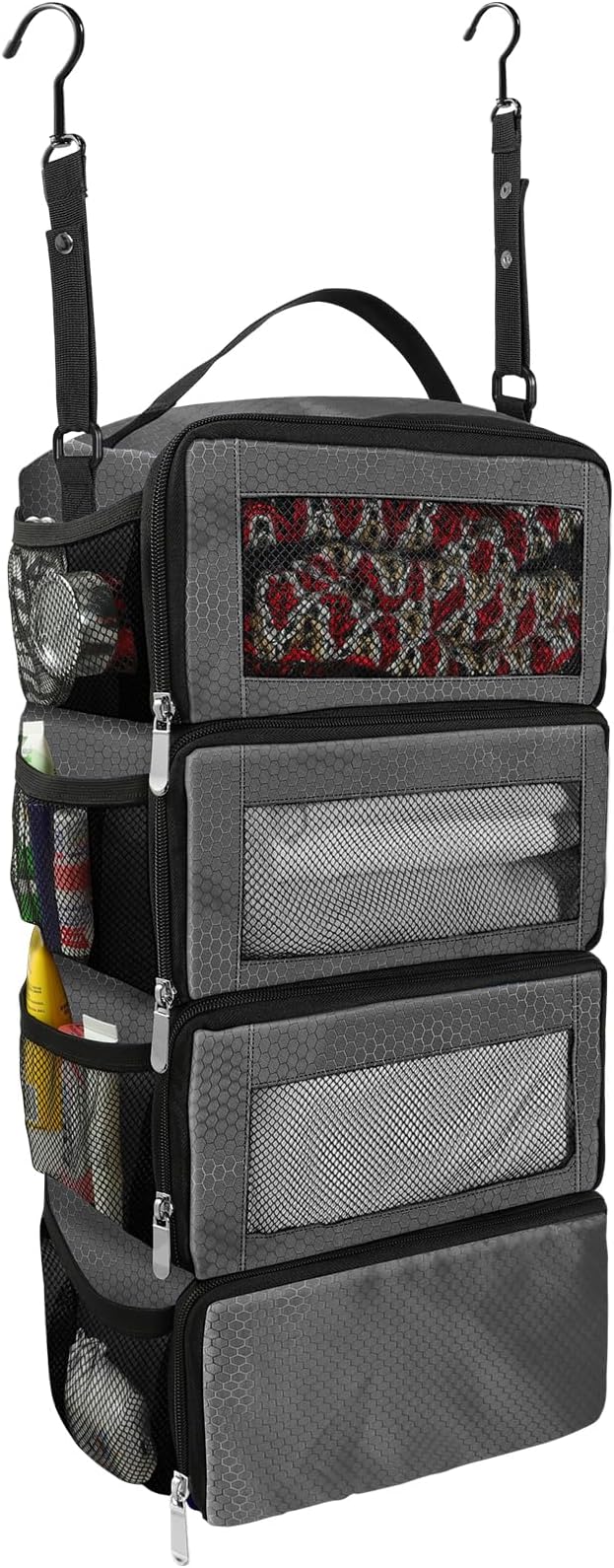 Suitcase Organizer, Travel Luggage Organizer Portable Hanging Travel Shelves by Unknown
