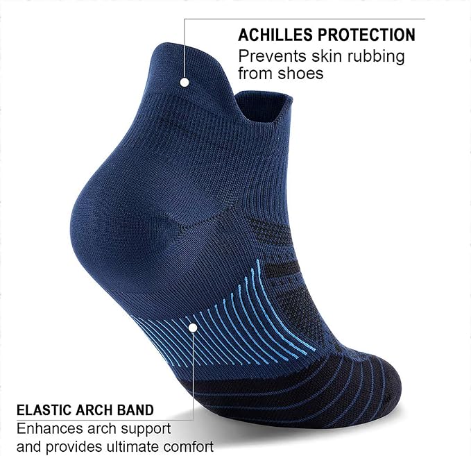 PAPLUS Ankle Compression Sock for Men and Women 2/4/6 Pairs, Low Cut - Image 4