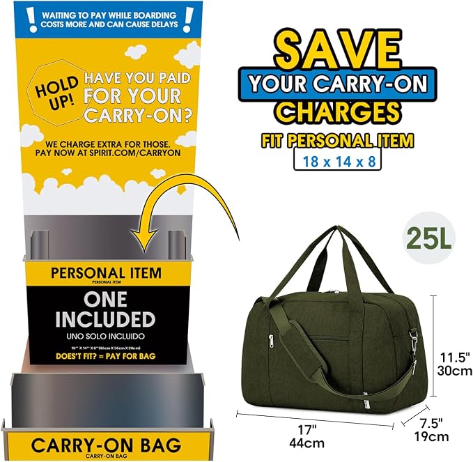Narwey 18" Carry on Bag Underseat - Image 2