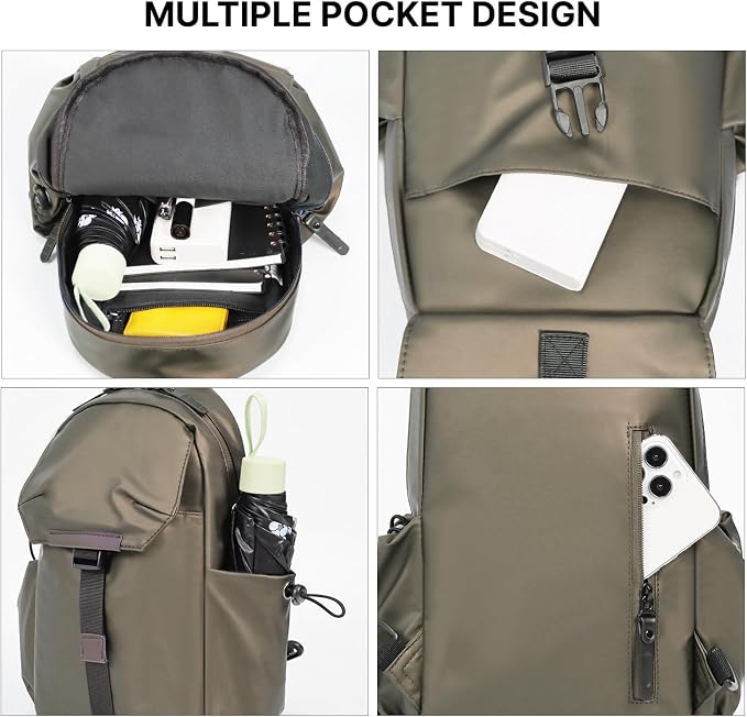 Crossbody Messenger Bag for Women Men Travel Backpack Convertibale Sling Bag - Image 5